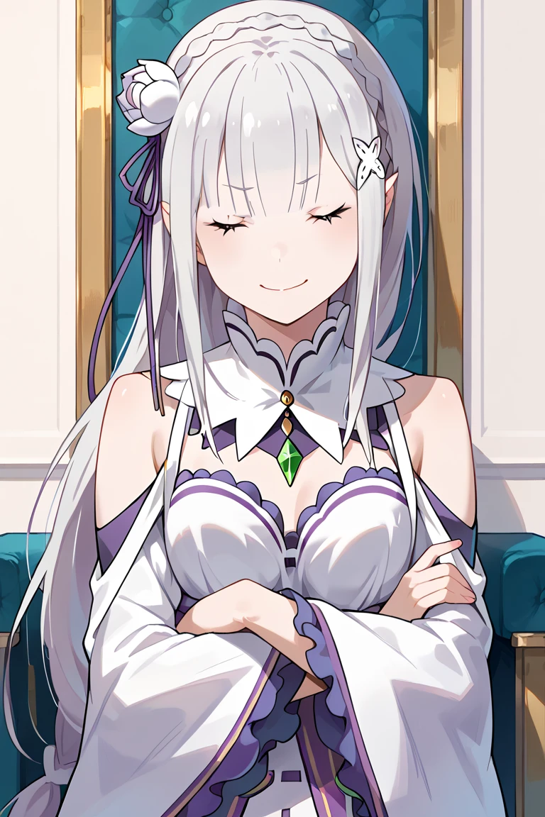 score_9, score_8_up, score_7_up, score_6_up,
BREAK
source_anime,
white background, simple background,
BREAK
1girl, solo,
<lora:emilia:0.8>, emilia \(re:zero\),
shiny skin, skindentation,
looking at viewer,
BREAK
<lora:blanc-nikke-richy-v1_pdxl:0.8>, blanchs, antlers, frills, bodystocking, cleavage cutout, wide sleeves, japanese clothes, breasts,
BREAK
feet, (soles:1.3), heart hands,
couch, crossed legs, smirk, blush,
<lora:darkstyle:0.7>, neodark,
