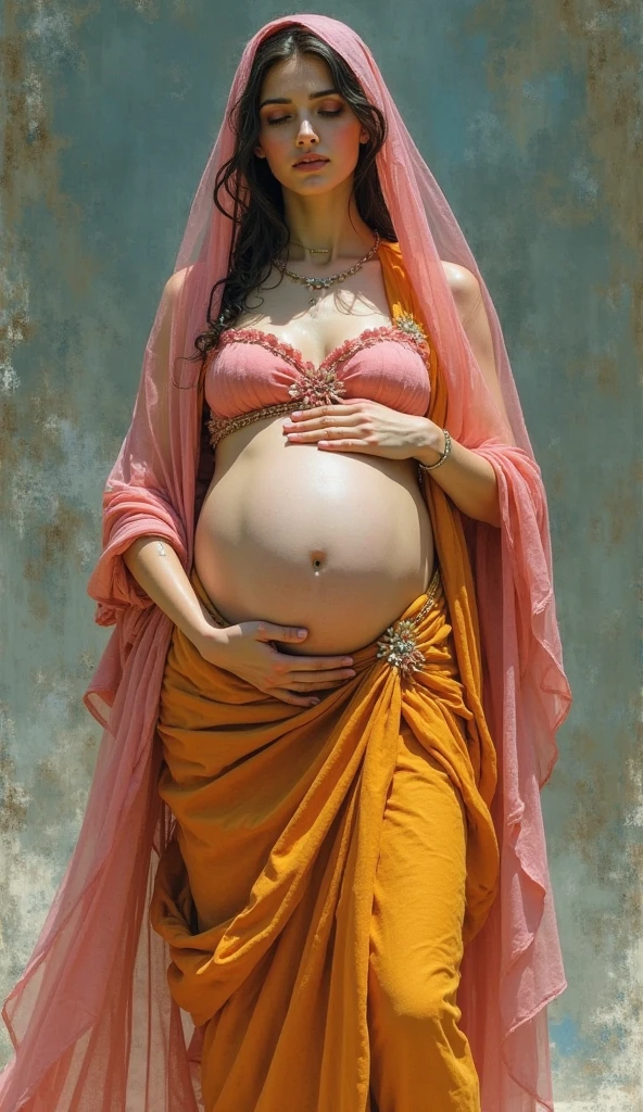 (Highest image quality, realistic depiction),(Body slippery with lotion,sweaty body),artistic all naked art,(Beautiful nude woman imitating the birth of Venus.Beautiful woman dressed as a man,),Colossal tits,((best character depiction,beautiful nude body))