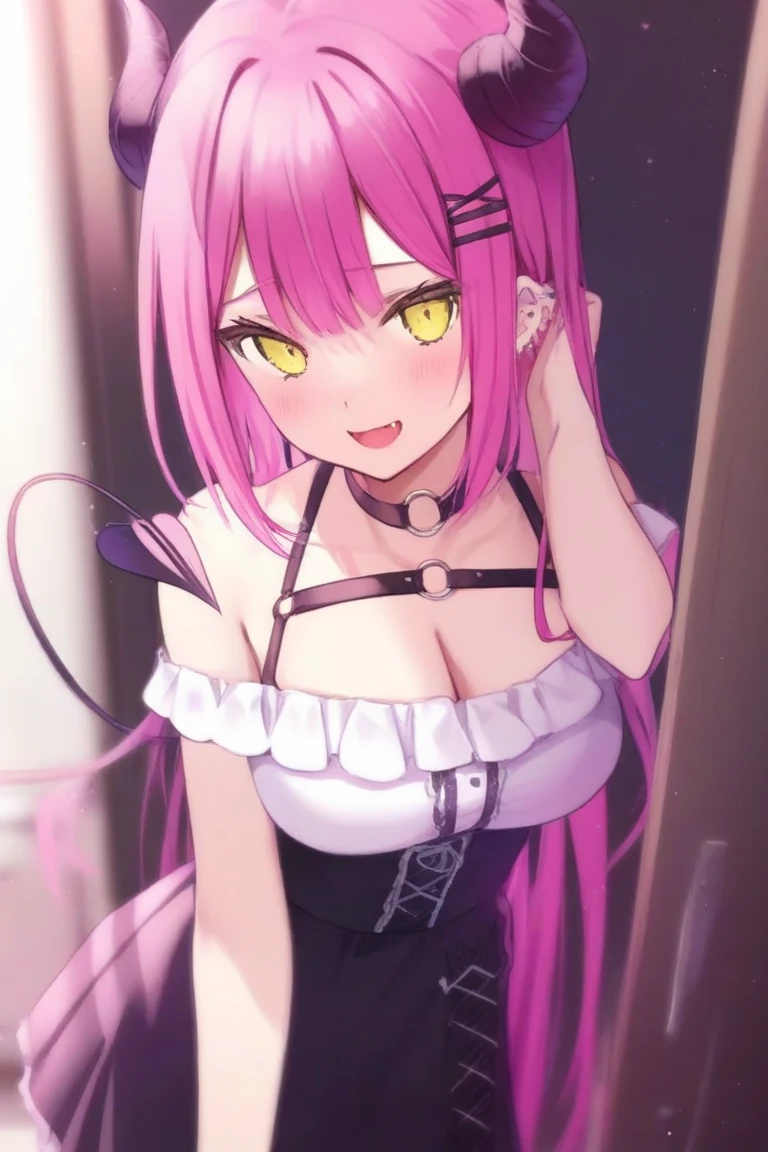 High detail, Heart-shaped pupils，Nurse hat，cleavage，Collar，Love pupils，cropped shoulders，Red Cross，Slender maiden,highly rendered，detailed face with，white stockings，hason，