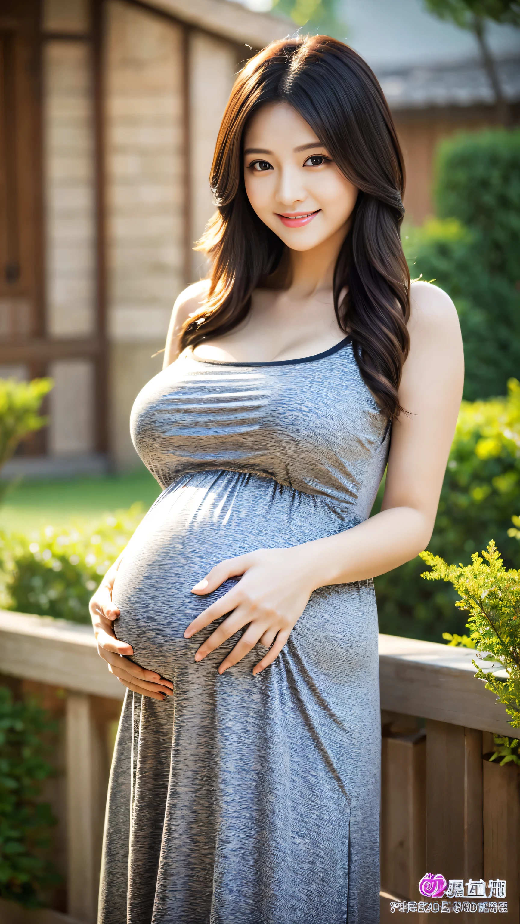 Pregnant women、Caucasian、Brown Hair