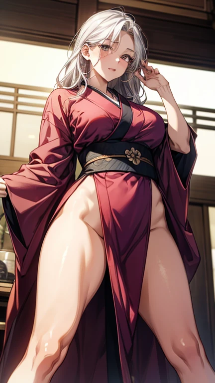 1girl, long hair, pink hair, pink eyes, horns, twisted torso, 1girl, scenery, absurdres, very aesthetic, best quality, nude, charming women, beautiful, (closed view:0.8), chinese dress, (nude), (pussy:1.2), no panties, wild lift, (arms behind on back:1.1), (masterpiece:1.2), best quality, super ultra high resolution, unity 8k wallpaper, (illustration:0.8), (beautiful detailed eyes:1.6), extremely detailed face, perfect lighting, extremely detailed CG, (perfect hands, perfect anatomy),
