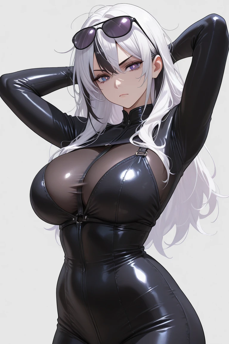 A girl with All skin on the body covered, like a hidden treasure, portrayed in an illustration with an emphasis on the details of her beautiful eyes and lips. Her long flowing hair extends beyond the frame, adding to the sense of mystery. The artwork should be of the highest quality, with ultra-detailed features and a realistic appearance. The portrait style should capture the essence of her expression and convey a vibrant energy, with the use of vivid colors. The lighting should highlight the contours of her face and enhance the overall atmosphere of the image.