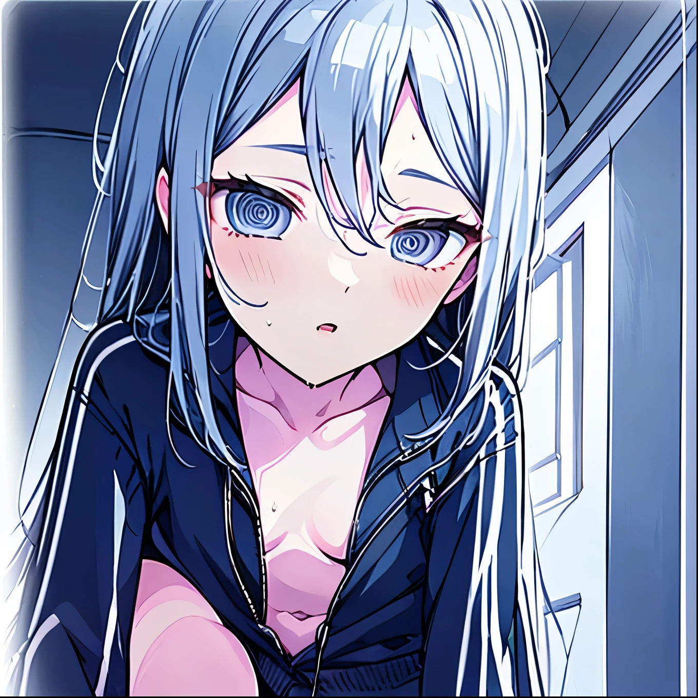 Anime: Girl. 1 girl. Cute girl. . Slave. White hair. Long hair. Blue eyes. Beautiful eyes. Slave collar. Shackles. Dirty tunic. Torn tunic. Dirty panties. Torn panties. barefoot). (Cold: Runny nose. Wants to sneeze. Needs to sneeze. Very desperately wants to sneeze. Sneezing. Sneezing. Snotty sneezing. Snot flows from the nose when sneezing. Nasal mucus. Handkerchief. She sneezed. She sneezed with snot spraying out of her nose. Covers her nose hand. Blows his nose). (Urinary incontinence: Wants to pee. Needs to pee. She pees under herself, pees in her panties, crying, very desperate to pee, she peed herself, urine runs down her thighs to the ground). (Diarrhea: Wants to poop. Very strong desire to poop. She needs to poop. She poops under herself, poops in her panties, she craps herself. The poop comes out of her butt in torn panties and poops on the ground). (The girl sneezed, peed and crap herself while standing, cover her nose with one hand and blow her nose, and the other tightly covers her crotch). (Hand with a handkerchief near the face, hand between the legs). (Shaded face, desperate, worried, sigh, blush all over face, embarrassed, looking: 1.5), (Ultra detailed face, Best quality: 1.5), (From Side) (8K, ultra-detailed, Best quality, anatomically perfect body:1.5), (small breasts:1.2), (shiny skin), (ever tall, full body, standing, (Standing sneezes, pees and poops.) (NSFW, sneeze fetish, Urination, pee, pissing, pining, scat). Standing at full height. Standing poop.