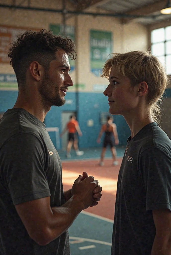 Two attractive hot guys, 18 years old, fighting with a group of boys, shirtless, Strong, Muscle, shirtless, fighting with a group of boys