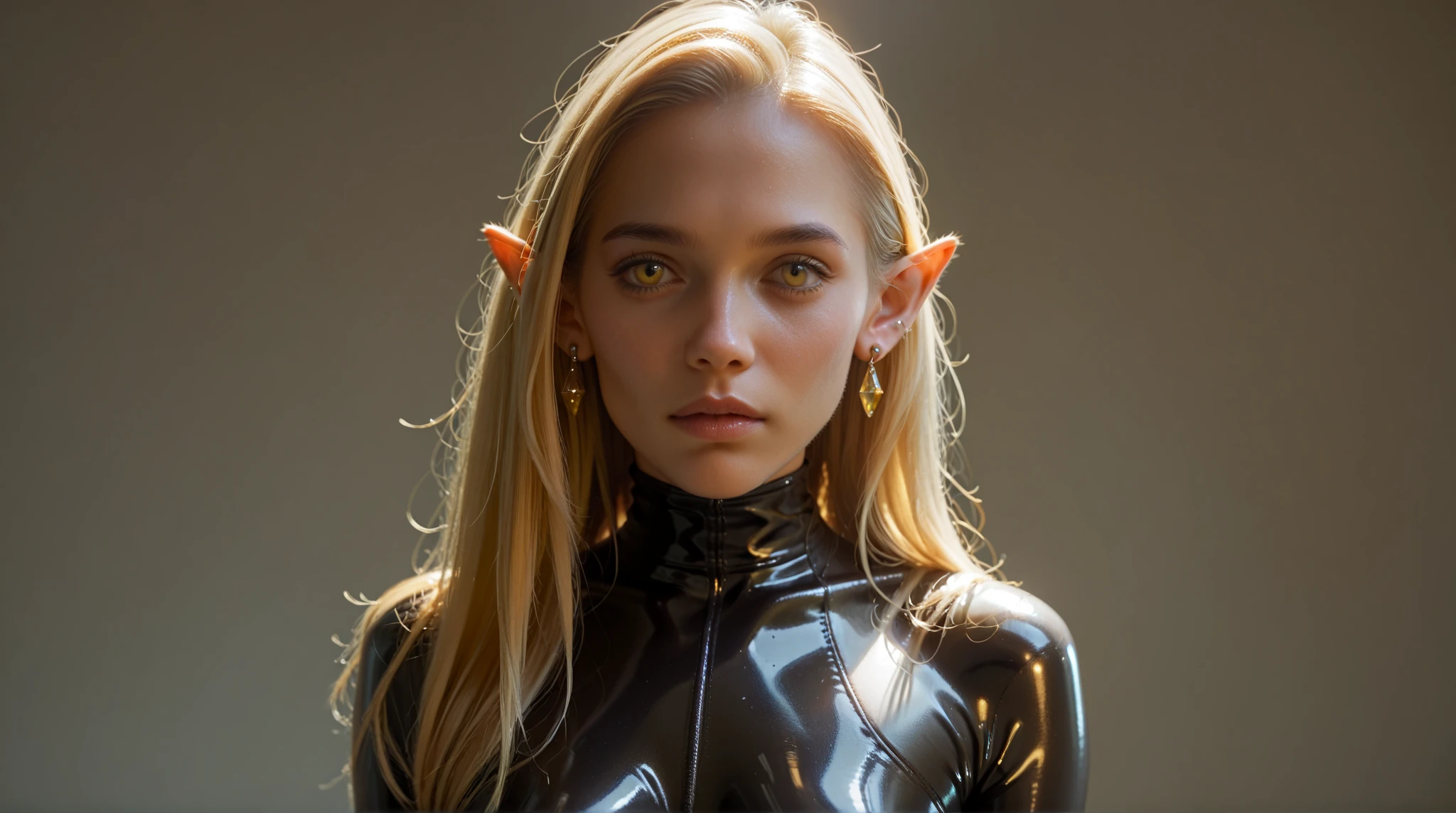 Cute boy, flat, tron bodysuit, short blonde hair, boyish hair, tomboy, slim, elf ears, forehead, ant antenna, insect, anthro