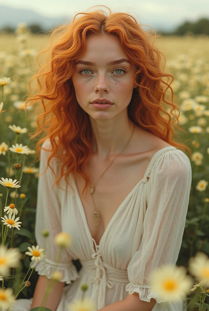 Girl, redhead,naked, perfect breasts