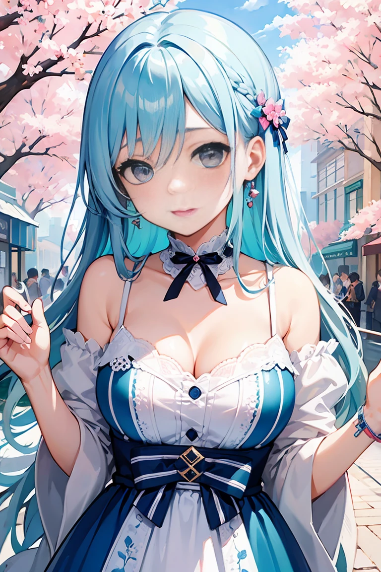 (Beautiful detailed eyes,Beautiful detailed lips,extremely detailed eye and face,longeyelashes,Cute girl in ribbon uniform,Cute uniform,Blazer,laughing loud,attractive girl,Best Quality,busty,masutepiece:1.2,stunning figure,Erotically cute,Ultra-high resolution,Gorgeous girl,Lovely girl,Multi-colored hair,Relaxation Socks,High resolution,gorgeous eyes,Perfect beauty) (masterpiece、top-quality、top-quality、watercolor paiting(Curly)、Official art、Beautifully Aesthetic:1.2)、(2girl with:1.3)、(Fractal Art:1.3)、The upper part of the body、From Side、looking at the viewers、patterns、(rainbow-colored hair、colourful hair、Half blue and half pink hair:1.2)、4This refers to、Thumb joint、Eau、gases、云、colourfull、Soap bubbles、Deep kissing