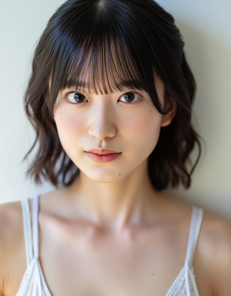 Masterpiece, Photogravure, High quality, High resolution, a photo captured the beautiful moment of a skinny Japanese woman, 24 years old, {long|short} hair, cute face, detailed face, detailed eyes, anatomically correct body