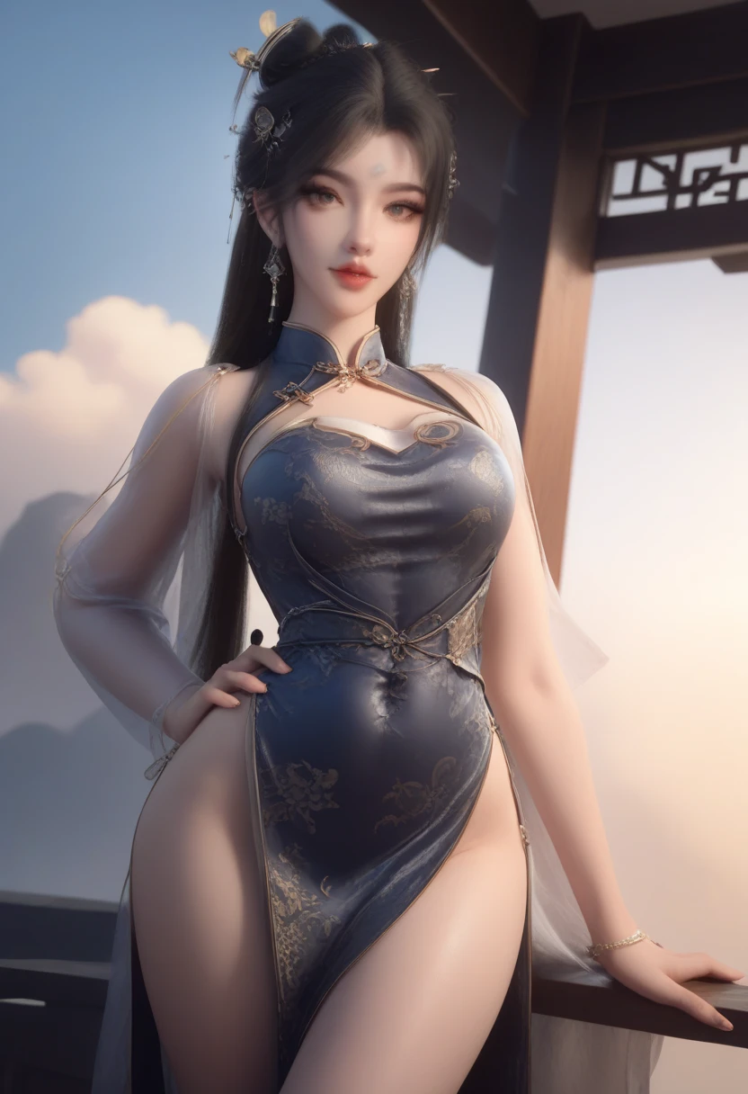 (The legs are very thin and straight),(Very long legs,Straight Legs),High heel,Long legs,stand up,Leg length from the front,Perfect body,Have perfect legs,(Exterior),((whole body)),Clear face,Pretty face,8K,masterpiece,original photo,Best quality,detail:1.2,Reality,detail,Very detailed ED,CG,Unite,wallpaper,Depth of Field,illumination,lens flare,Ray Tracing,(Very beautiful face,Beautiful lips,beautiful eyes),complex,Detailed face,1 Girl,Beautiful Chinese girl,Chinese idol,(very slim body:1.3),