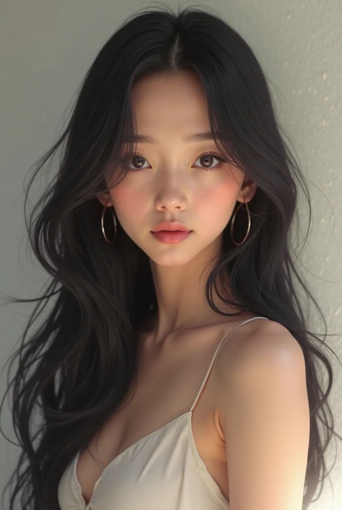 Three Asian women taking a photo in a room, Ulzzang, Three sisters looking in the mirror, 8K)), Popular Korean makeup, Profile picture, beautiful girl, 8K selfie photo, Cute - Nice - Face, Popular Korean makeup, Shision Wu, pretty girl, Korean Girls, avatar Profile picture, sakimichan, very high quality, Surreal Realism, Super polished, high quality, 8K resolution, Diverse styles, Exposing shoulders without exposing breasts,