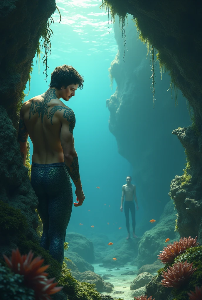 6'6 merman and 6'2 man height compare picture