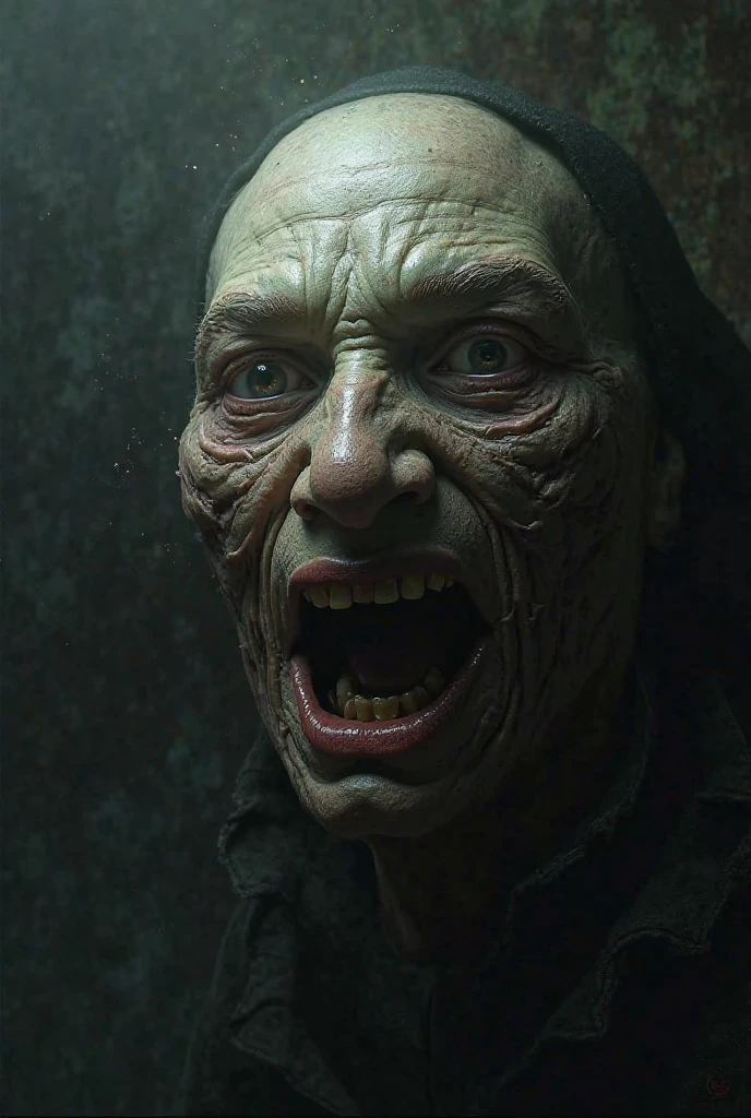 A scary monster in the dark, it has rotten translucent skin and empty eye sockets