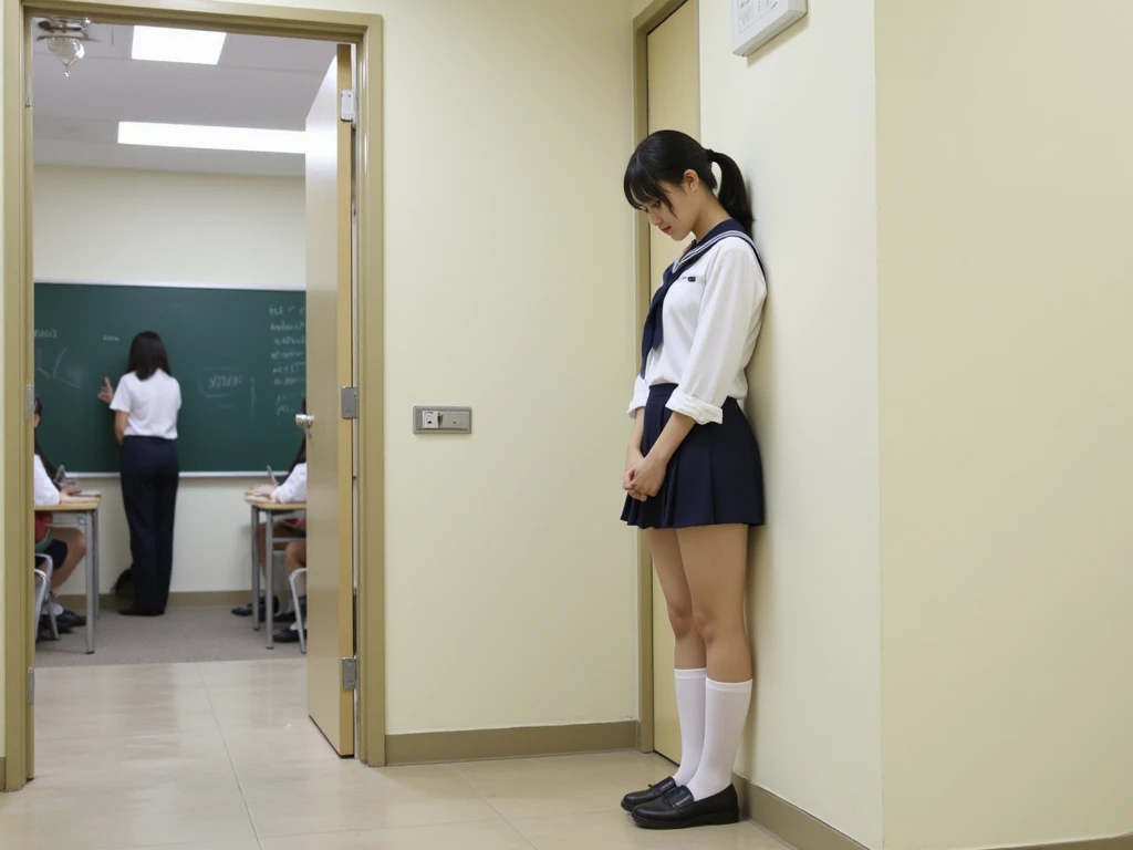 Ultra HD Photos、whole body、Accurate depiction of the human body、Schools that train sex slaves、uniform、classroom、whole bodyエスビアン、Small breasts、Lewd、Clothed masturbation、shame、Transparent love juice overflowing from between her legs、Sensuality、Feels good、Peeing、incontinence