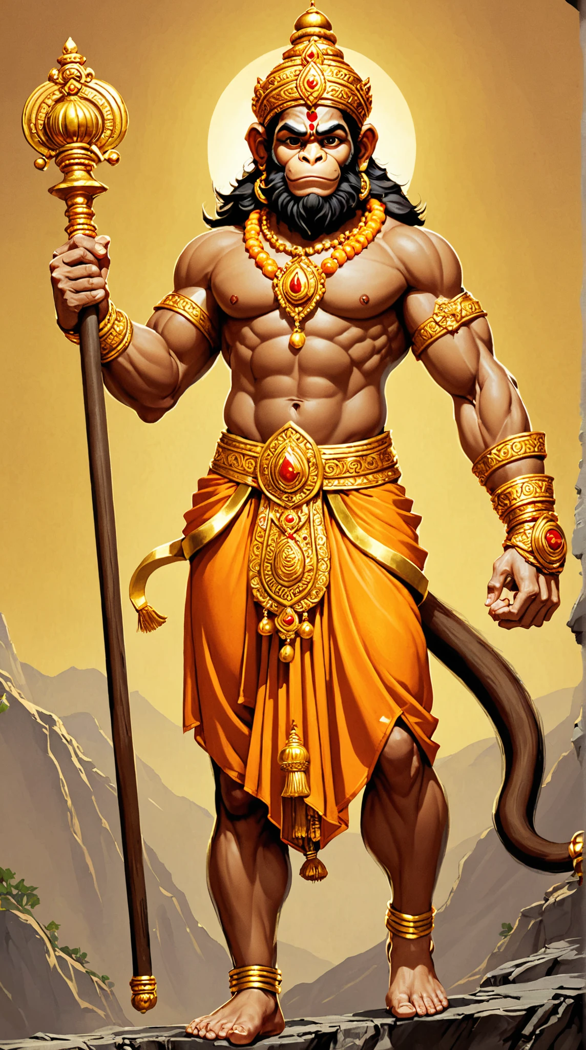 there is a painting of a man with a plough and a sword , single bangla farmer fighting, album art, raptor jesus, malayalis attacking, kerala motifs, inspired by Thota Vaikuntham, inspired by Raja Ravi Varma, snoop dogg as a barbarian, npc with a saint's halo, with kerala motifs, ancient blacksmith god, assamese aesthetic