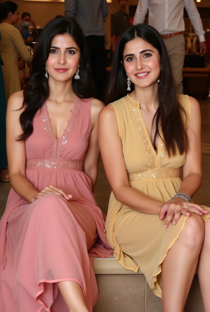 In slit dress