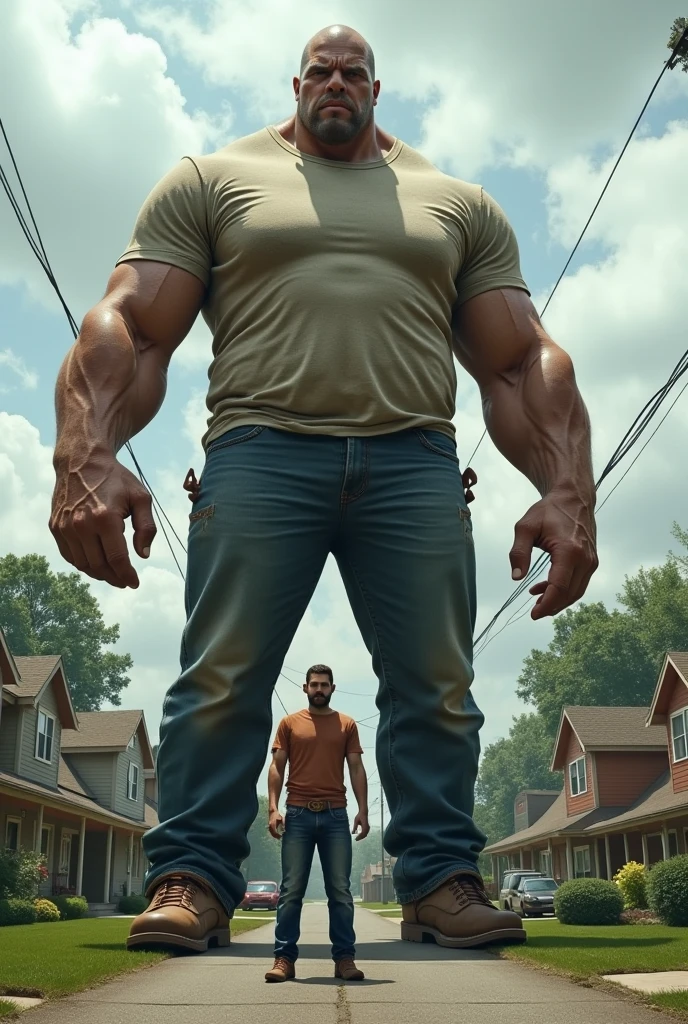 Big muscular man to a weak gay man