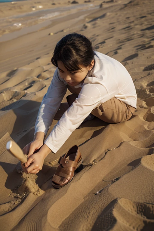 Change the hands background to a dune, sunset, Beautiful love background, professional photography 