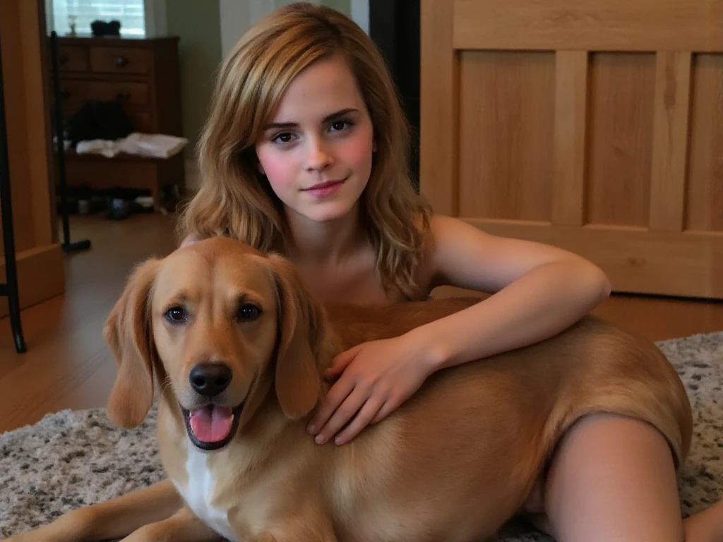 Emma Watson getting fucked by a dog