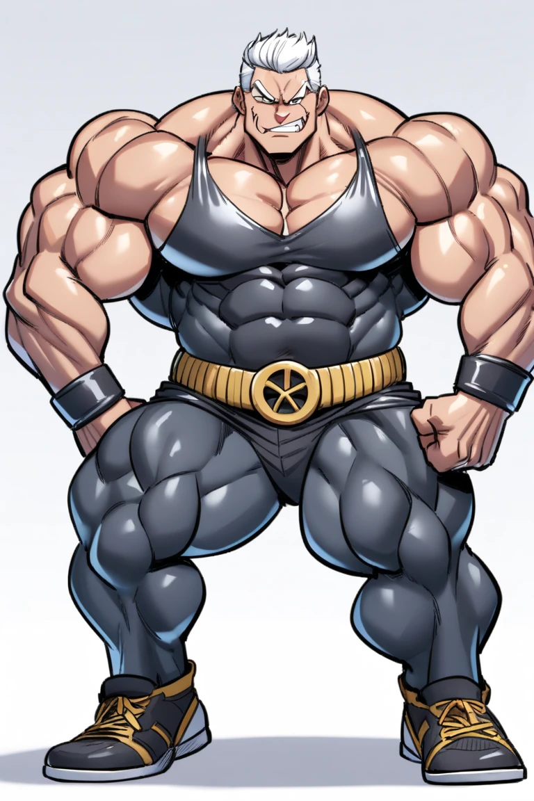 the only person,male people,Muscle wrestler,Muscular,Stout wrestler,Asian people,jpn,Uncles,60-year-old middle-aged man,Short hair details,Short hair details,Wrestling boots,Full body like,Panorama characters,WWE ring,WWE American professional wrestling,spotlight lights,cellshading,visions,pantiess,fatness,age 55,,Middle age,tattoo is,Fingerless gloves,Wheat-colored skin,oilly skin,Dark skin,Show off your chest muscles,Sumo wrestler,body builder,Wide sideburns,Pronounced abs,ssmile,beard is gray,White hair,(Full body like:3),Hands are very thin,bright outside,outdoor background