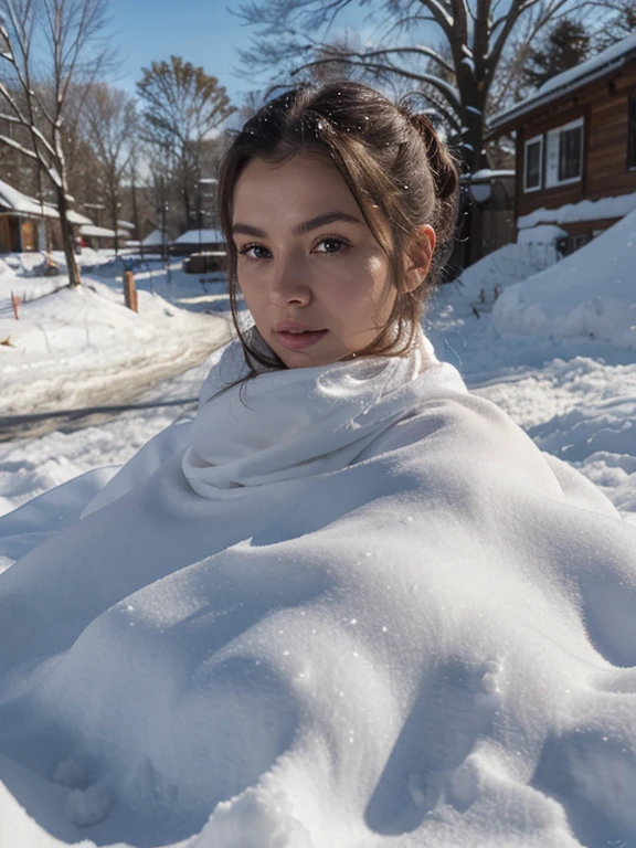 An 18 year old girl freely nsfw in winter