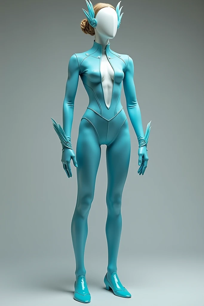 Stunning proportions, Evangelion Suit, Skin Fit Blue Bodysuit