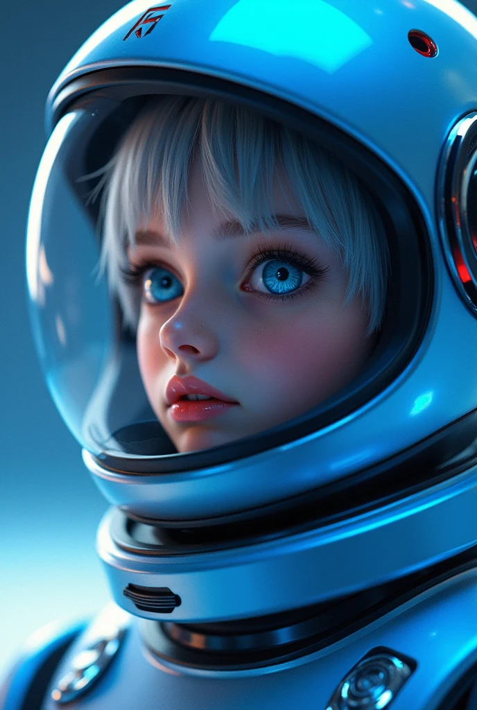 There is a little doll with helmet and helmet,Cute 3d rendering,little astronaut looking up,Portrait anime space cadet boy,Cute 3d anime boy rendering,Cute detailed digital art,Male explorer mini cute boy,Stylized 3D rendering,3D Rendering Character Art 8K,lovely digital painting,Anime style 3D,Super detailed rendering,tmasterpiece,best qualtiy,high qulity,k hd,High-quality textures,High-quality shadows,high detal,realisticlying,cinematric light,Sideslit,lens flare glow,Ray traching,Sharp focus,adolable
