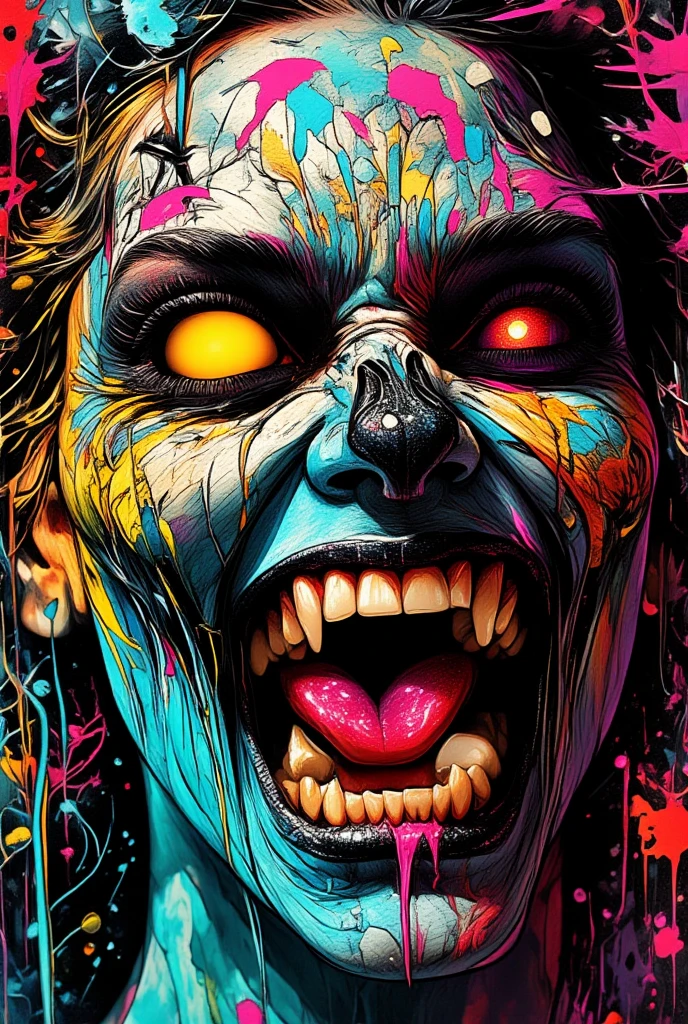 Debian art tendence, Digital illustration, Epic Realistic, detailed))UHD, HDR,higheres, best quality, 4k, manga-goru, putrefact, body horror, insain detailed, hyper intrincate details, body terror,.terror body, horror body, , gore, (monster gore), solo, demon goru, satanismo, cannibalism,(1gore-horrorbody_demon), , Horror body, terror body, terror, horror, injury, blood, organs exposure, brain exposure, intestines exposure, demon monster, terrorific, multiples eyes, scarred, bloodying cutes, ((necrotic)), (( human sacrifice, animal sacrifice, , qliphotic, spectral aura, qliphotic demon, ((necrotic body)), necrotic look, chromatic, malevolent, creapy, blood bloodying