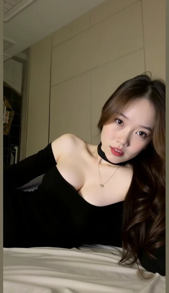 masutepiece, Best Quality, Illustration, Ultra-detailed, finely detail, hight resolution, 8K Wallpaper, Perfect dynamic composition, Beautiful detailed eyes, Natural Lip, Big breasts, Random sexy poses,Raw photo,kawaii,ssmile、Tight knit dress that makes your chest look beautiful - chest coordination