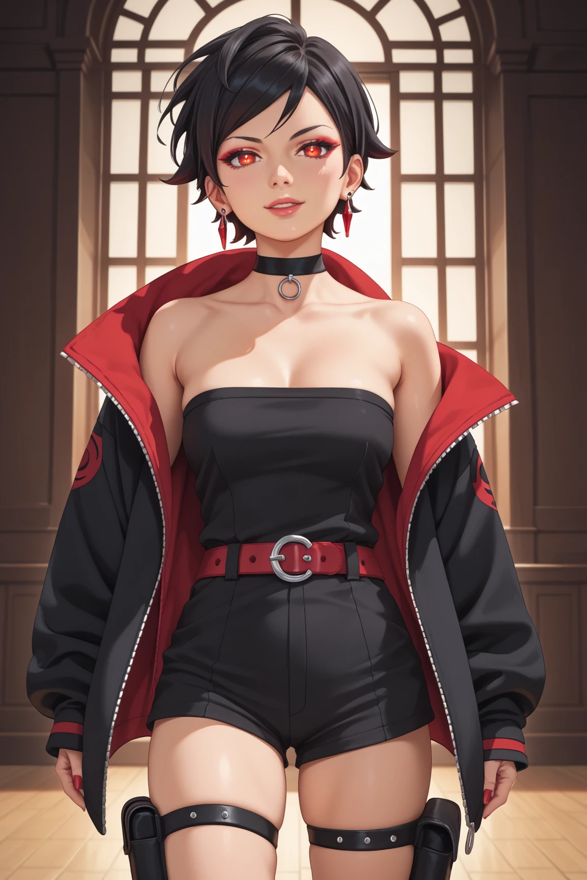 Super energetic elementary school girl , masterpiece, highest quality, abstract, psychedelic, neon, (honeycomb pattern), (creative:1.3), fantasy 00d、Spreading black hair、bob cut with trimmed ends、flat chest、Thin crotch、lolicon、Kneel on the sidewalk、belly button、High-leg style、red cloak、pointed nipples、sperm、Bukkake、A large amount of white semen drips from the face、cum on tits