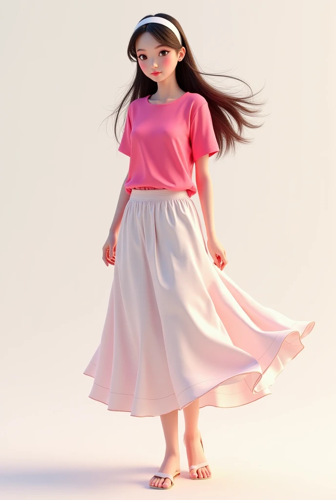 Girl outfit with skirt