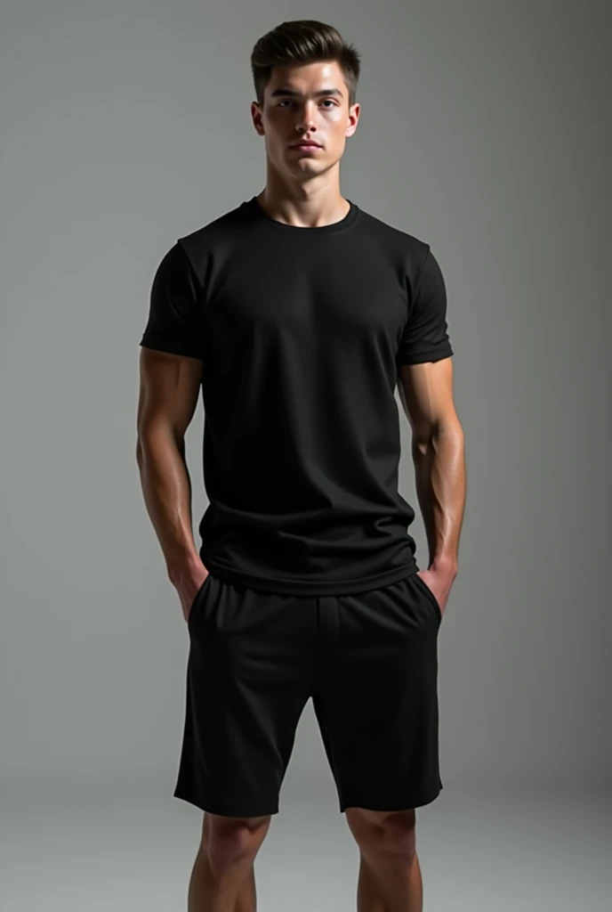 men in his 25s, fitness men, handsome, short hair, straight hair, professional photo pose