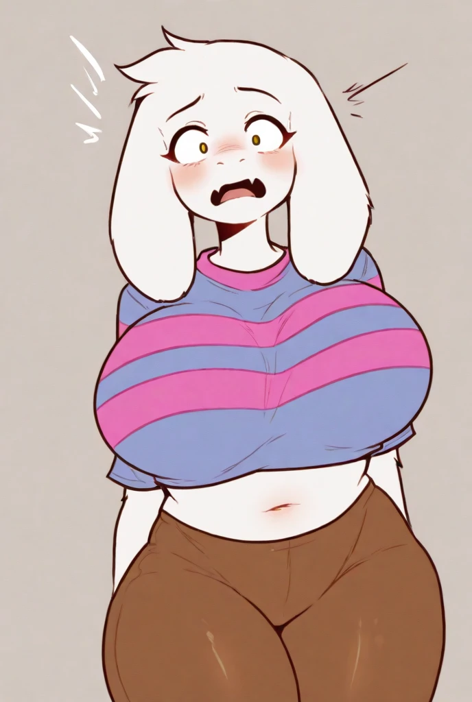 Solo, female,alphys,bbw,((by bebebebebe)),big booty,big breast,undertale
