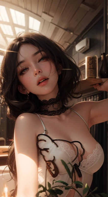 ((Best Quality)),NSFW,((Photorealistic)),((Absurd resolution,Ultra High Resolution,Highly detailed)),((1woman)),mature woman,((Japanese)),((beautiful)),(pretty face),feminine,(lace panty),(high-leg bikini),(topless:1.4),(model pose),(panty bulge:1.2),(covered penis),(erection under clothes:1.2),(Armpit hair:1.3),(parted lips:1.1),(cry:1.2),(Brown eyes:1.2),(Beautiful detailed eyes),bathing,(wet:1.2),Thick eyebrows,droopy eyes,straight eyebrows,low eyebrows,Large iris,(Narrow face:1.2),(thick lips:1.2),(Glossy lips),(lip stick),((blush)),(young),(Tall body:1.2),(slender),((curvy hips)),((round hip)),((wide forehead)),((Pulled back hair)),braid,Perfect Anatomy,(flat chest:1.1),erect nipples,Black medium hair,(Straight hair),(muscular),(Highly detailed face)