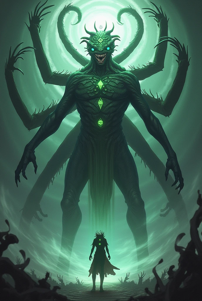Best image quality, masterpiece, ultra high resolution, Relax Imagine an incomprehensible horror, gods of mythology, cthulhu, Ignores explanation and understanding.. It takes the form of a mass of writhing tentacles and antennae...., Constantly moving and undulating in a grotesque dance. Break the cold stupor of his many eyes;;;;, As if you were seeing the world from someone else&#39;s perspective.. This creature transcends all that passes through it, Hidden mountains and cities, How he traveled through space. The skin is soft and sticky, with strange runes, surface sculpture, Pulsating with the energy of Eldridge. The air itself around the outer god glows with power., Distorted into a simple existence. rest to make a sound, It doesn&#39;t sound like gibberish., Not exactly a scream, fairly, Something more sinister and disturbing.. it is a creature, This is beyond human understanding., creature of the void, Ignores all attempts to rationalize or understand.. This image of the external god testifies to the dark and terrifying depths of the human imagination.。...