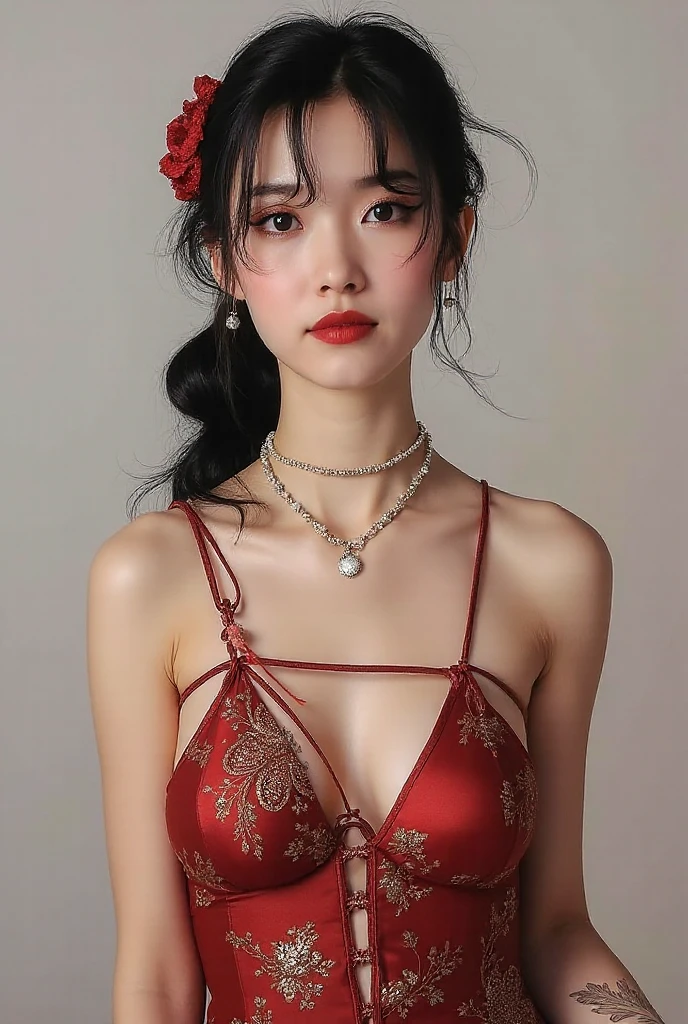 Chinoise sans culotte