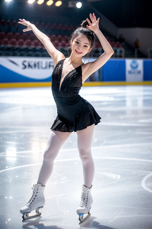 a japanese girl、a miniskirt、huge tit、 cleavage of the breast「Generate AI figure skating images on snowy winter wonderland background."
2. 「Create an AI image of figure skating with skaters spinning gracefully on ice."
3. 「Create an AI image of a figure skater performing a perfect triple axel jump."
4. 「Generates AI figure skating images that capture the ecstatic expressions of skaters after a perfect routine."
5. 「Create AI images of figure skating、Skater poses gracefully on ice."
6. 「AI images of figure skaters to stunning, Sparkling costumes, Mid-performance."
7. 「Generate dramatic AI figure skating images, Backlit silhouette of a skater."
8. 「Create AI images of classic figure skaters, Vintage-style outfits, Showcasing timeless elegance."
9. 「Figure skaters generate AI images with graceful spiral movements with maximum precision."
10. 「Generates figure skating AI images that focus on the determined facial expressions of skaters just before a challenging jump."