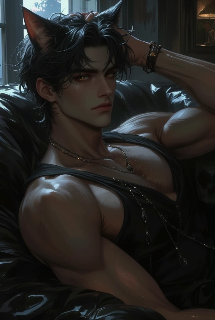black hair