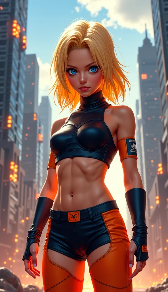 ((High resolution,  best quality,  absurdres, masterpiece, rosto detalhado, 4k))  Mulher bonita(26 anos de idade), rosto detalhado, cabelo curto, olhos azuis, corpo definido, seios grandes, vestindo cosplay de Supergirl sexy.