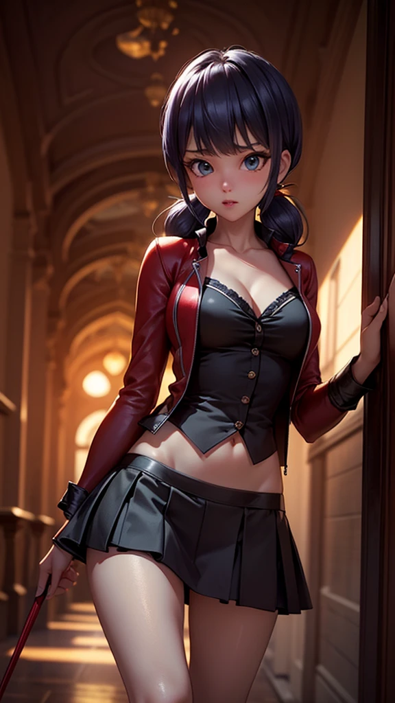 21:40:15
(masterpiece, best quality: 1.2), 1girl, milf, solo, 1girl, succubus, smile, looking at the viewer, twintails, skirt, thighs