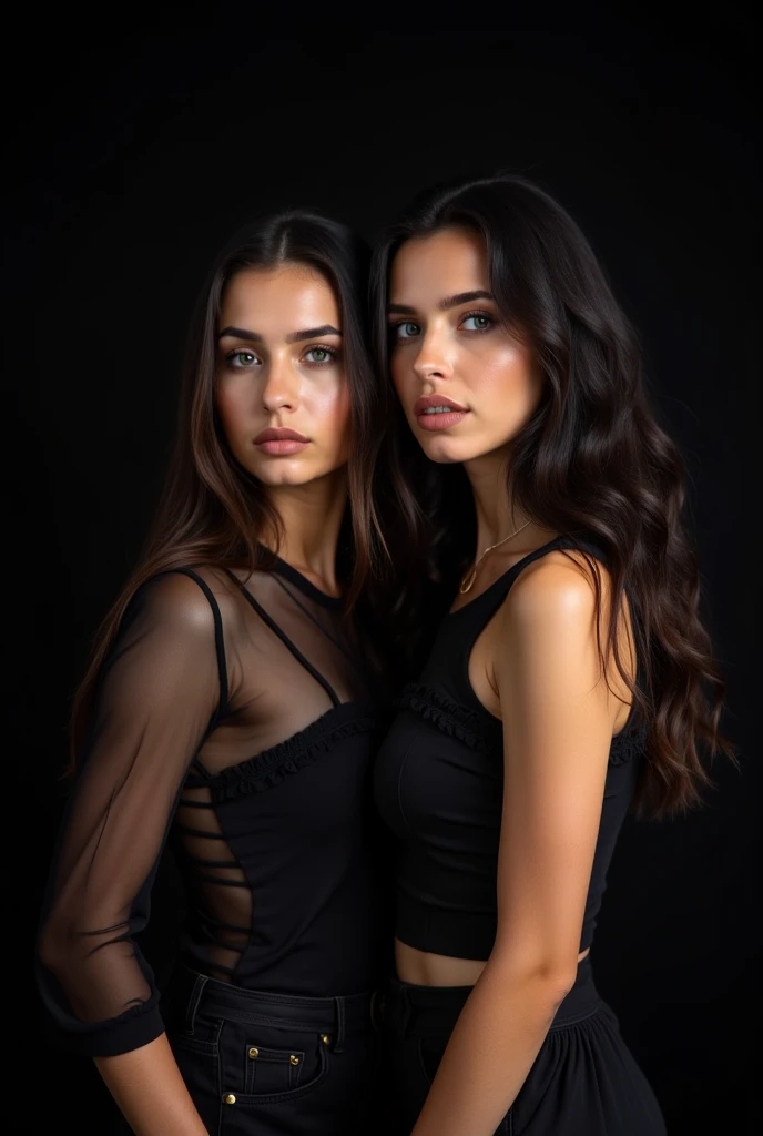 2woman hugging each other, hands over crotch, (one woman hasgreen eyes, white skin, long black hair, ponytail, choker, small breasts, lipstick, makeup, eyeliner), (other woman is a blonb with brown eyes), wearing a neon sexy outfit, on the pool, (cyberpunk theme), (masterpiece, best quality, 8k, sharp focus, depth of field, best shadows, perfect lights, HDR, realistic skin texture, ultra-detailed and detailed background),