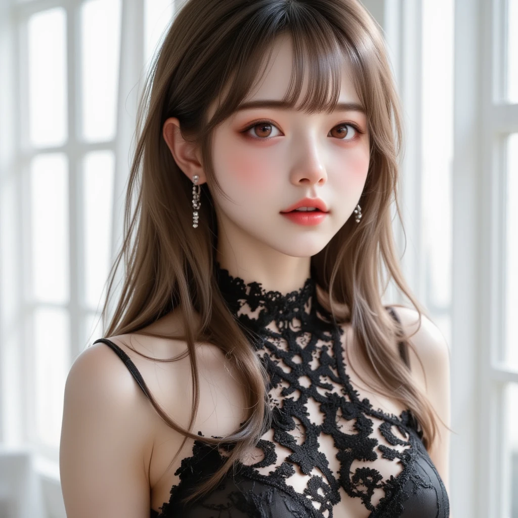 Best image quality (8k, High resolution, masterpiece: 1.2), Very detailed, Random Hairstyles, 26-year-old woman,
Extraordinary beautiful girl、Cute and beautiful face details、(Dealing with the Children_v1:0.008)、
score_9, score_8_upper, score_7_upper,
Confessions Under the Moon ...、night、night、
situation: End of the adventure、She challenges her nemesis to a showdown。but、Overwhelmed by the strength of the enemy、Once pushed to the brink of defeat。
clothing: Tattered Armor、The last weapon is in my hand。
Camera angle: From a top-down angle、Showing the contrast between her on the verge of collapse and her overwhelming enemy。
,Active stop temporarily ,
On her side、The thunder danced。
Focus on the upper waist
, Random cute poses ,Big eyes ,Puffy eyes , Heart pupil, blush , Big shy smile , salute