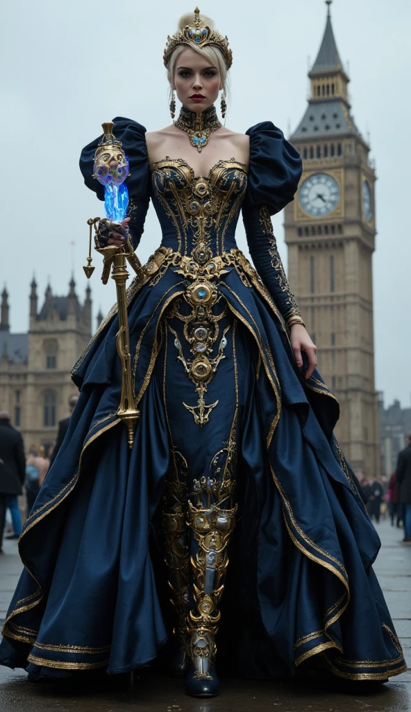 Beautiful woman in insanely intricate Slayer Outfit