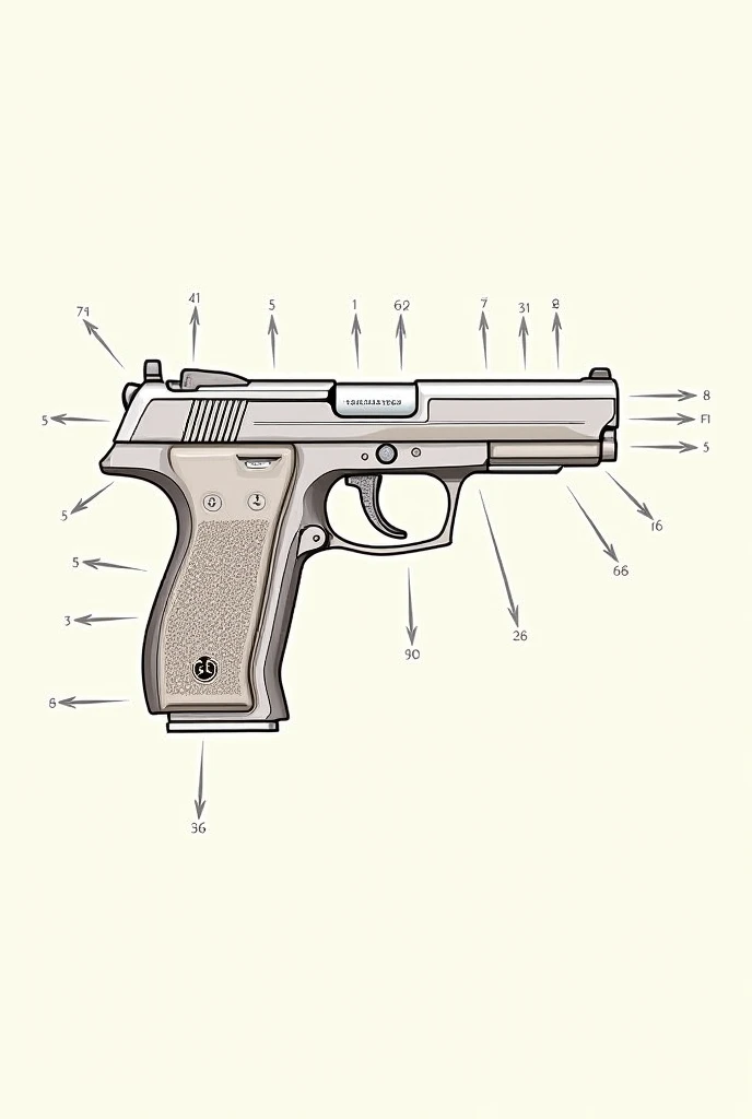a drawing of pistol <lora:T3chDr4w_v1:1>