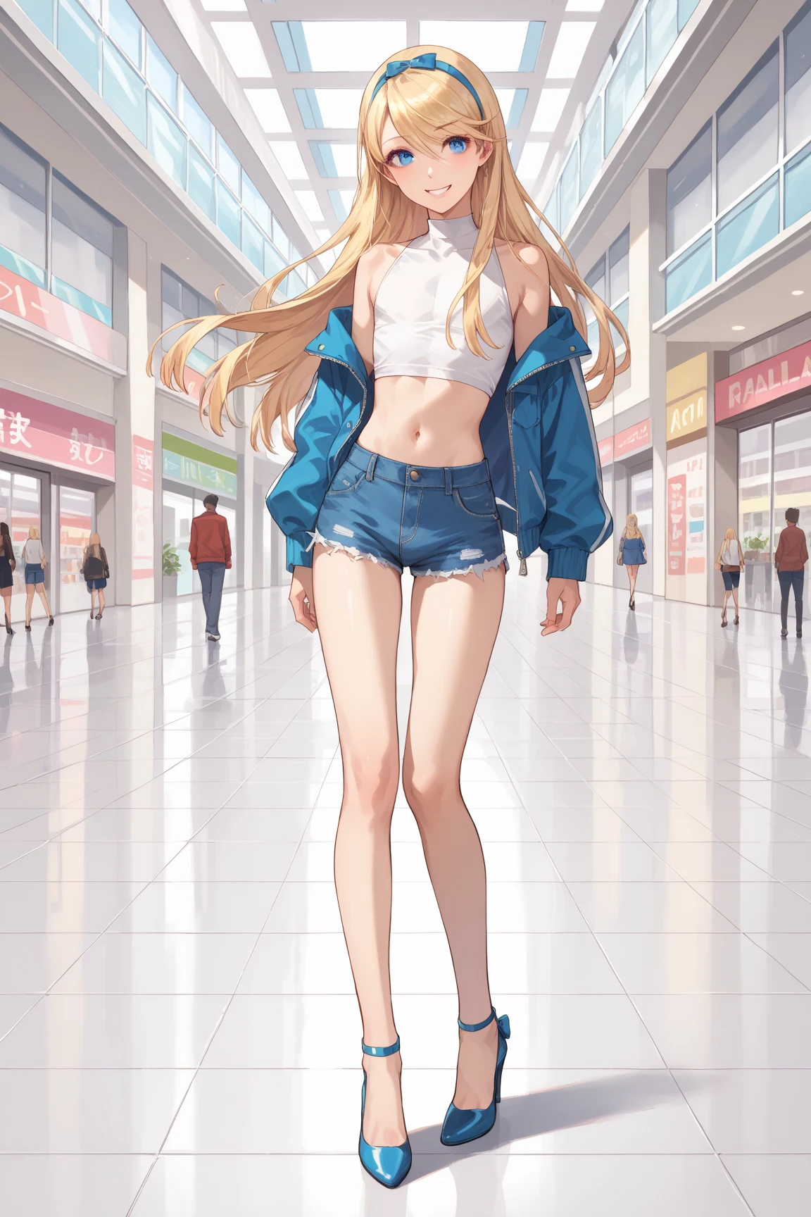 (masterpiece, highres, detailed),full body,<lora:slimev2-01:0.7>,1girl,charslime77,smile,simple background,