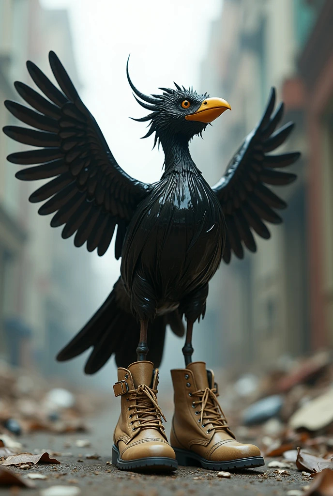 <lora:Pony_Crow-000009:0.5>
1girl,solo,best quality, highres, masterpiece, crow, outdoors, sexy, dynamic pose,