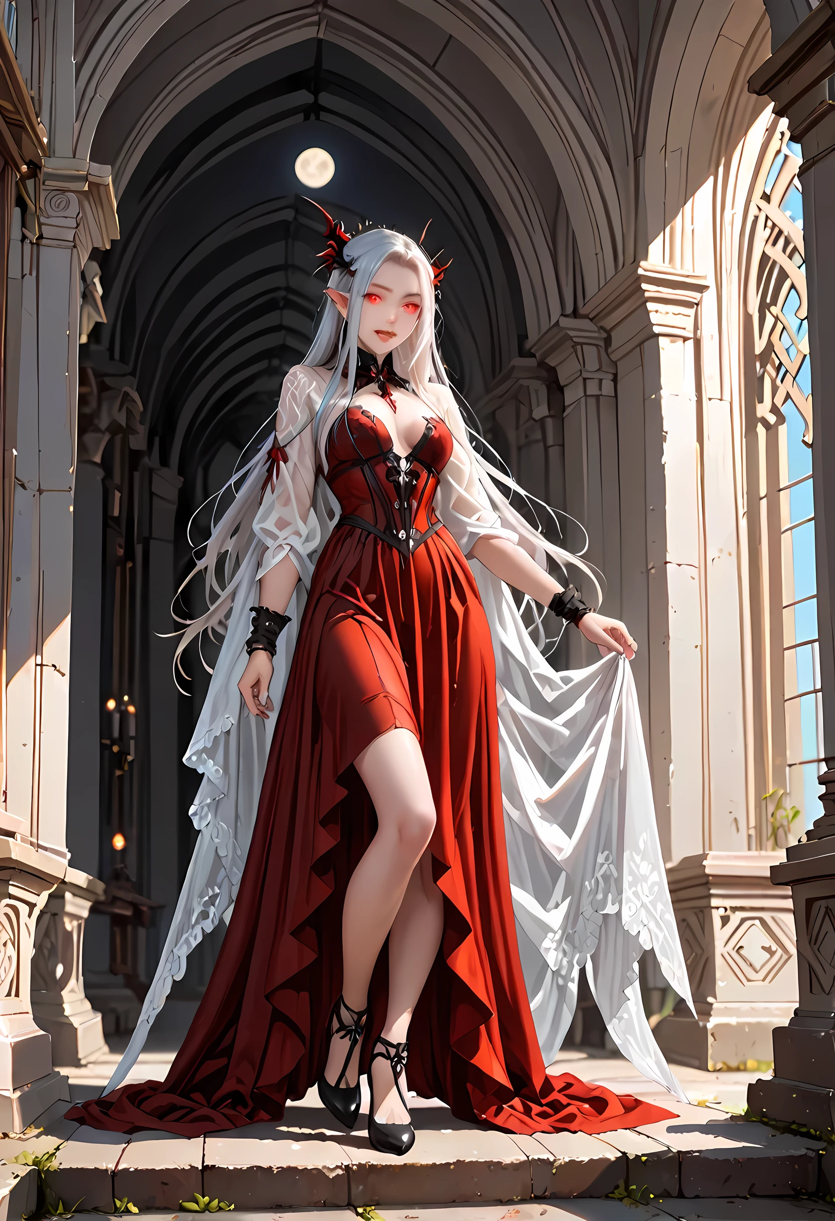 1fille de , Seulement, cheveux longs, gros seins, regarder le spectateur, cheveux blond, yeux marrons, bijoux, Tout le corps, collier, lèvres, Réaliste, nez, flirter avec la caméra, sexy, Réaliste, détail élevé, photo 4k, détail élevé, anatomie parfaite et sexy, Symétrie parfaite, lumières douces, , joli cul, Réalistelying,cheveux blond, 1.à 5 mètres,hdr,Qualité d'image extrêmement élevée,séquences cinématographiques, robe rouge pailletée, dehors sur un balcon ouvert, arbres en arrière-plan, marcher vers le centre
