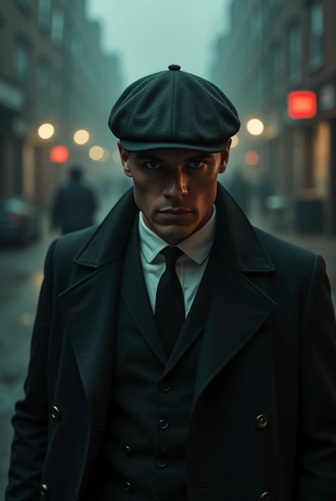 Great! To sum up:
- **Backdrop**: Dark, gritty cityscape or a vintage Birmingham street.
- **Symbols**: Vintage flat cap, pocket watch, cigarette.
- **Textures**: Gritty, sepia tones or faded effects.
- **Lighting**: Low-key with shadows to create a dramatic atmosphere.
These elements will help create a compelling and thematically accurate thumbnail for "Peaky Blinders."