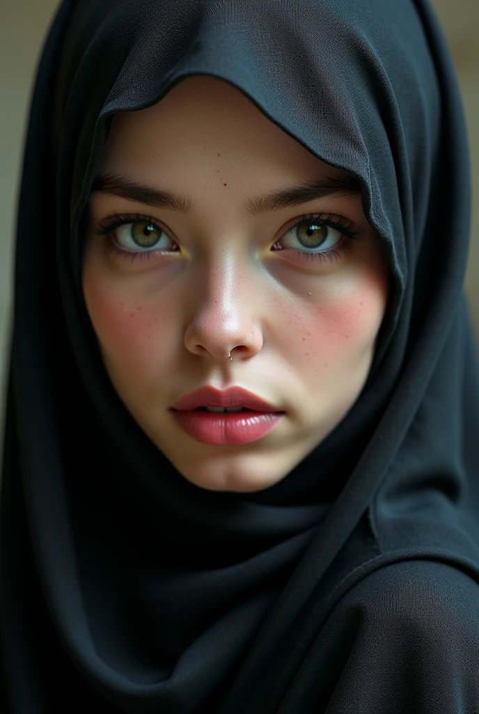 a hijab-wearing woman Russia malay, beautiful detailed eyes, beautiful detailed lips, extremely detailed face and skin, Doggystyle fuck. ???????. Reverse fuck.long eyelashes, ornate hijab, serene expression, natural lighting, warm color tones, cinematic composition, highly detailed, hyper realistic, masterpiece, 8k, photorealistic. Bikini . Bras red. Nude body..,LARGE BREASTS AND CLEAVAGE,ABS,ABS,DETAILED LEGS