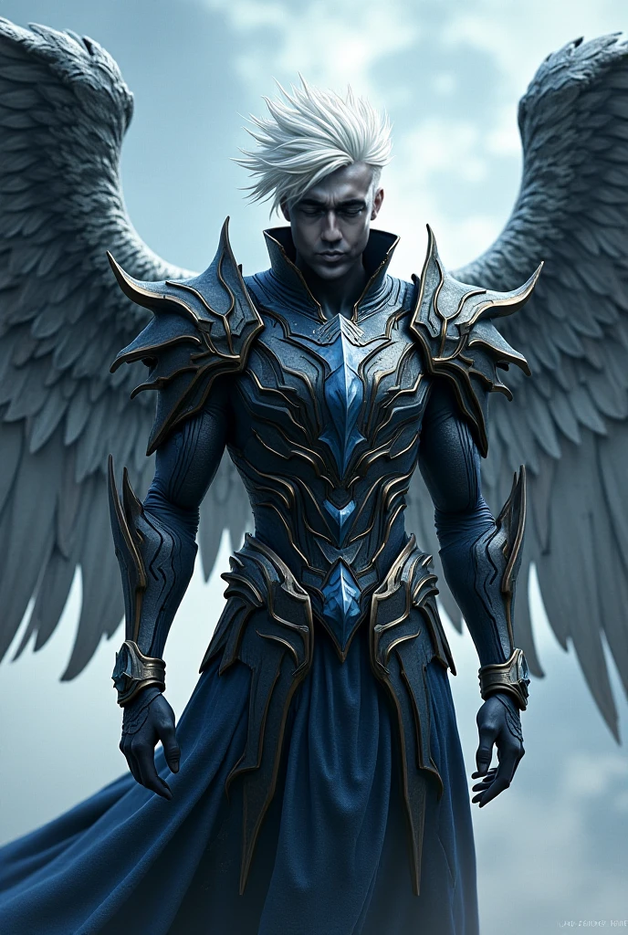 A digital painting of a male angel with wings and a halo, Beautiful male god of death, majestic full body angel, Male demon in shape with white horns., god concept art, lucifer, lucifer oil canvas, male demon, huMale Demon Man, archangel, Male Demon Man, angel in hell, by Yang J, epic angel wings, el dios hades
A digital painting of a male angel with wings and a halo, Concept art by Yang J., Artstation contest winner, fantasy art, Beautiful male god of death, majestic full body angel, Male demon in shape with white horns., god concept art, lucifer, lucifer oil canvas, male demon, huMale Demon Man, archangel, Male Demon Man, angel in hell
