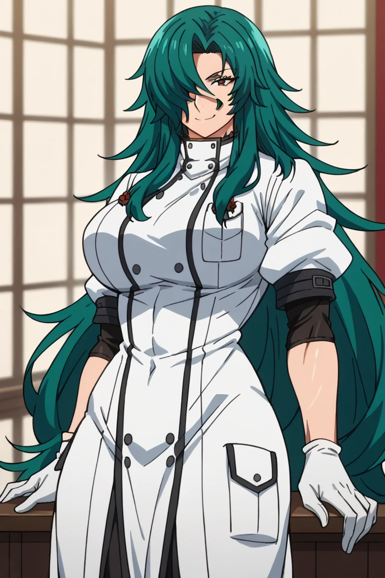 zPDXL  <lora:edgRosePonyv1:.8> edgRose, breasts, looking at viewer, very long hair,  bound wrists,